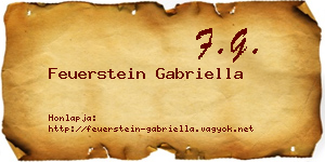 Feuerstein Gabriella névjegykártya